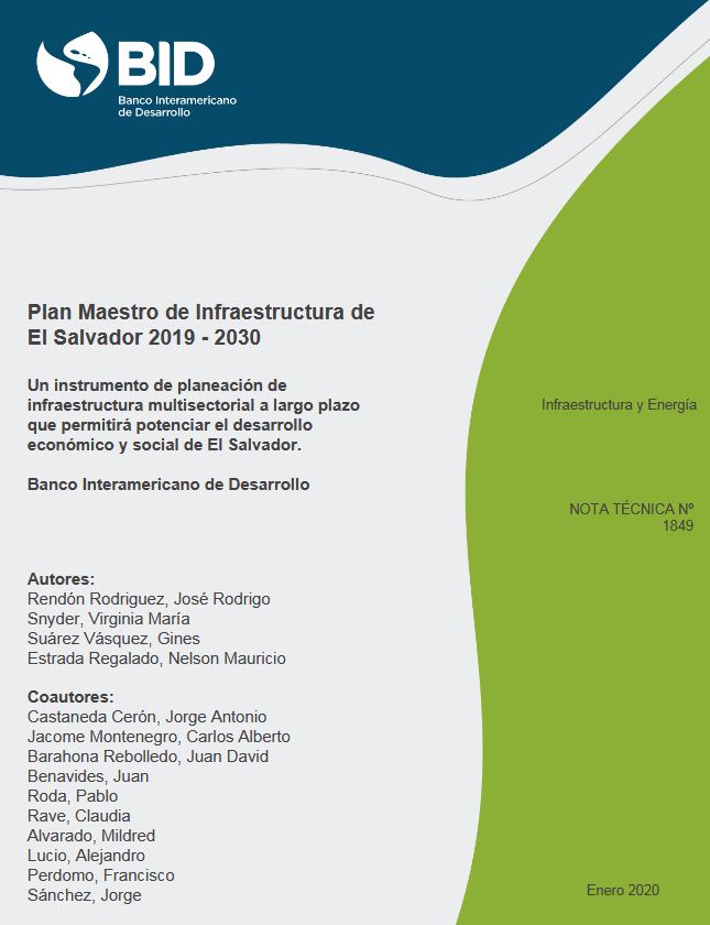 Plan Maestro de Infraestructura de El Salvador 2019-2030